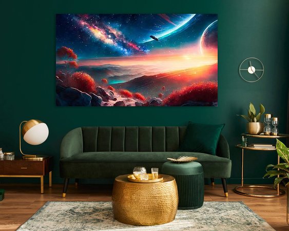 Example of the artwork in a room