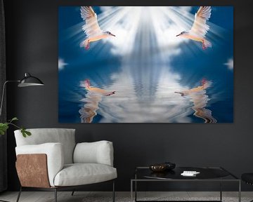 Birds in radiant light by Egon Zitter