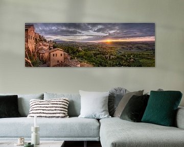 Montepulciano panorama at sunset by Voss Fine Art Fotografie