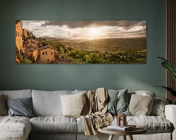 Montepulciano im warmen Sonnenlicht von Voss Fine Art Fotografie