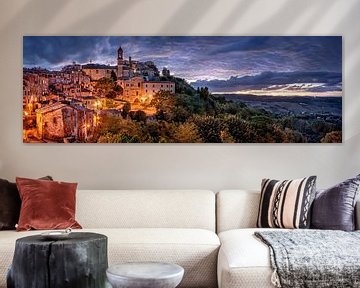 Montepulciano panorama in the beautiful evening light by Voss Fine Art Fotografie