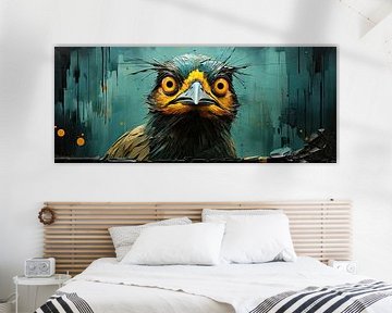 De Nieuwsgierige vogel - Acryl van DBArt