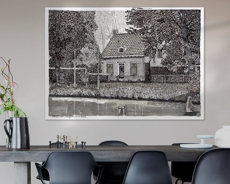 Example of the artwork in a room