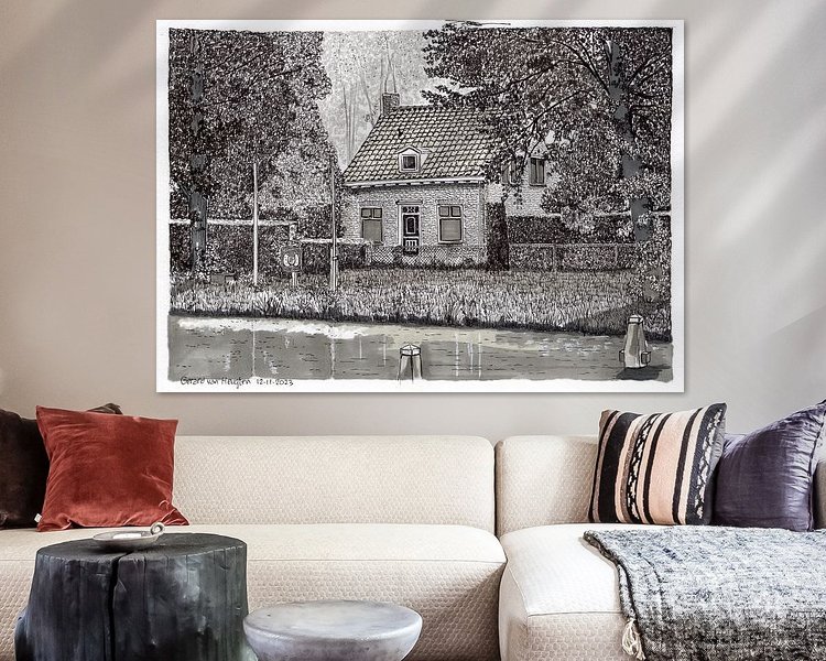 Example of the artwork in a room