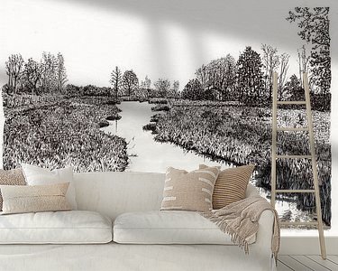 Example of the artwork in a room