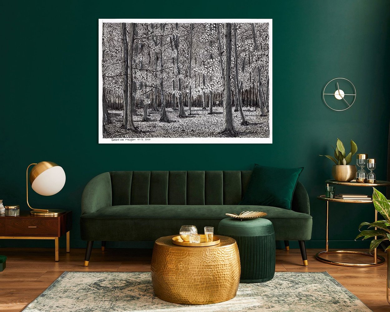 Example of the artwork in a room