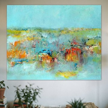 abstract lichtgevend landschap van Claudia Gründler