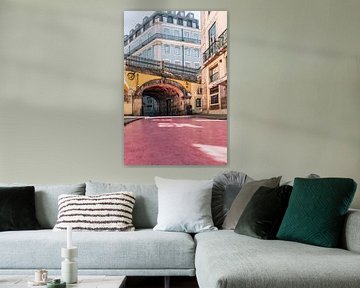 Pink Street in Lissabon van Sharon de Groot