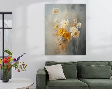 An explosion of yellow and white flowers by Carla Van Iersel