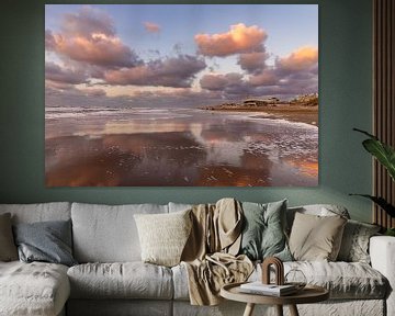 Reflectie op het strand van Yanuschka Fotografie | Noordwijk