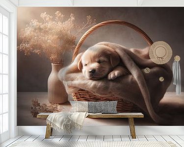 Example of the artwork in a room