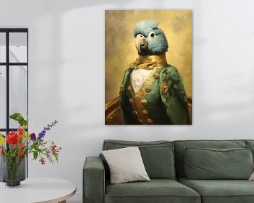 The parrot who imagined himself king by Studio Allee