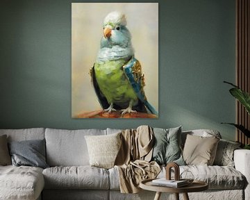 The parakeet who fancied himself king by Studio Allee