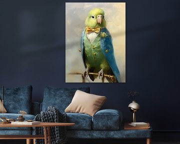 The parakeet who fancied himself king by Studio Allee