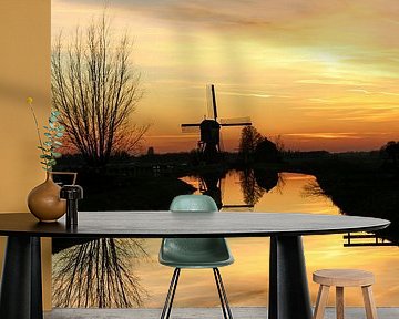Kockengense molen zonsondergang! van Peter Haastrecht, van
