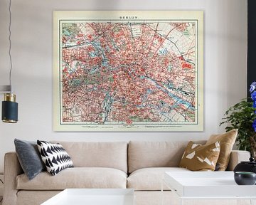 Vintage map Berlin ca. 1900 by Studio Wunderkammer