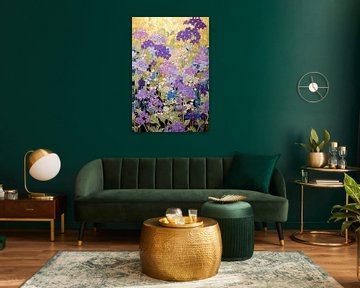 Blooming | Flower Mosaic Art by Abstract Painting