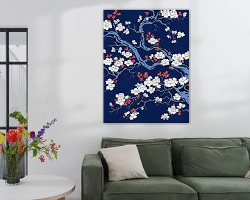 Kirschblüten-Kunst von Abstraktes Gemälde