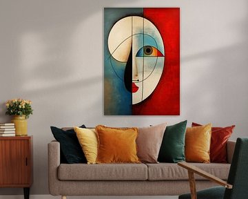 Geometric Portrait by Abstract Painting