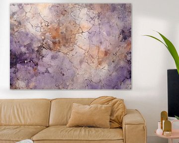 Abstract met Aardetinten van Abstract Schilderij