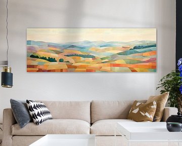 Earth tones | Harmonious Landscape Art by Abstract Painting