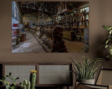 Maschinenraum einer verlassenen Gold- und Silberfabrik - Urbex von Martijn Vereijken