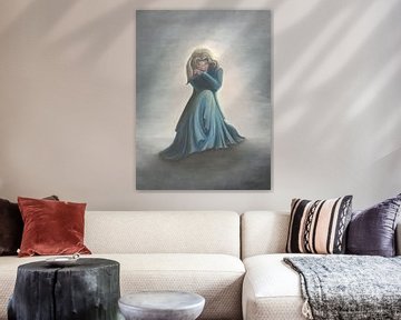 Hope - Vrouw in het blauw van Edeltraut K. Schlichting