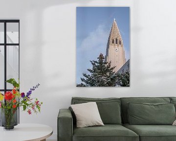 Hallgrímskirkja kerk Reykjavik IJsland van Femke Ketelaar