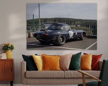 Jaguar E-type in Spa-Francochamps II van The Wandering Piston