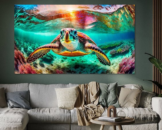 Example of the artwork in a room