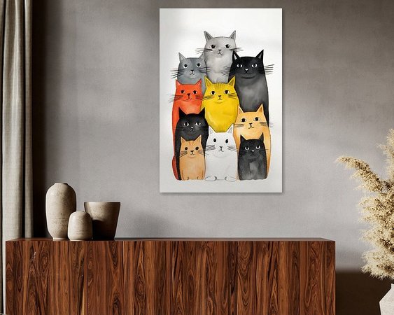 Example of the artwork in a room