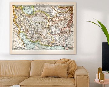 West Asia 2. Vintage map ca. 1900 by Studio Wunderkammer