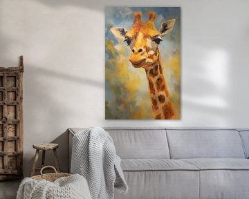 Portrait d'une girafe sur Whale & Sons