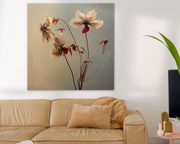 Botanical Jewel - Flowers with shades of red by Karina Brouwer