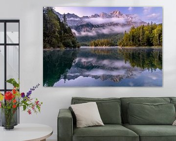 Herfstochtend aan de Eiibsee in Beieren van Achim Thomae