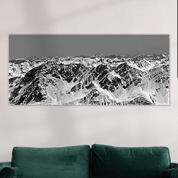 De Tiroler Alpen in zwart-wit van Christa Kramer