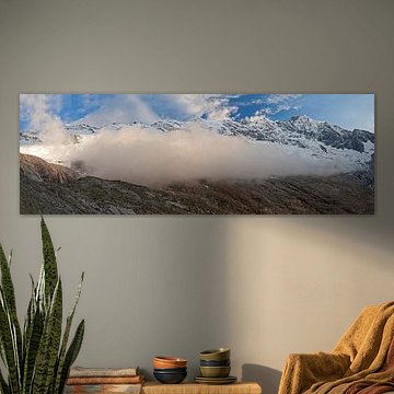 A roll of fog in the Krimmler Kees