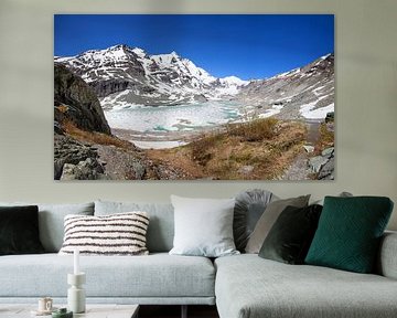 Lake Sandersee and the Pasterze with the Glockner by Christa Kramer