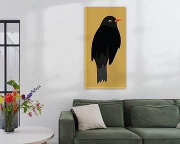 Amsel Vogel von Kirtah Designs