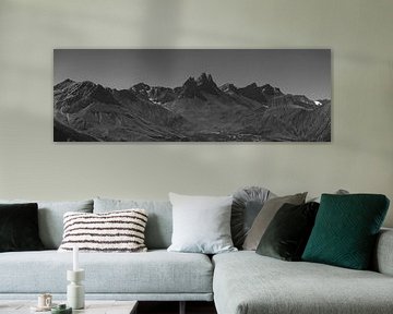 Aiguilles d'Arves, Savoie, Frankrijk (monochroom) van Imladris Images