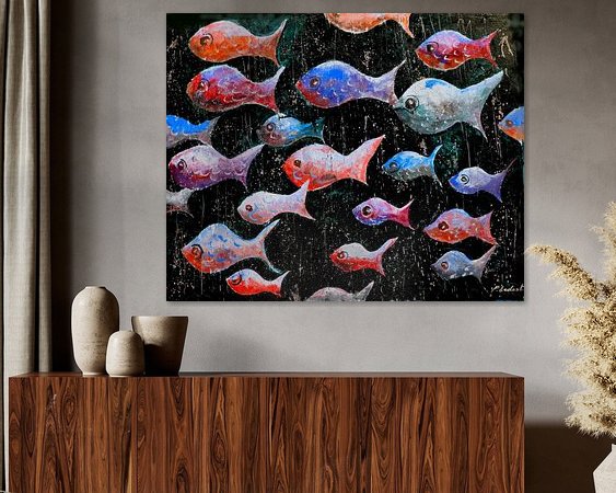 Example of the artwork in a room