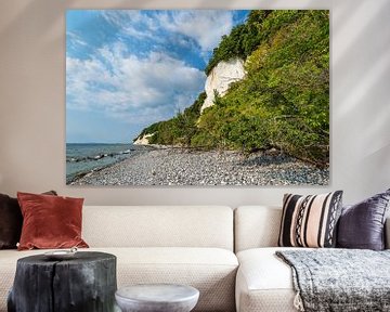 Krijtrotsen aan de kust van de Oostzee op het eiland Rügen