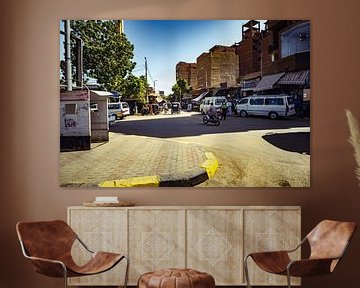 Ägyptische Straßenbilder: Eintauchen in das tägliche Leben von Edfu und Assuan von FotoDennis.com | Werk op de Muur