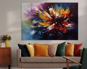 Painting Flowers | Abstract Painting | Colourful Painting by AiArtLand
