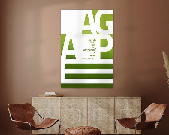 Example of the artwork in a room