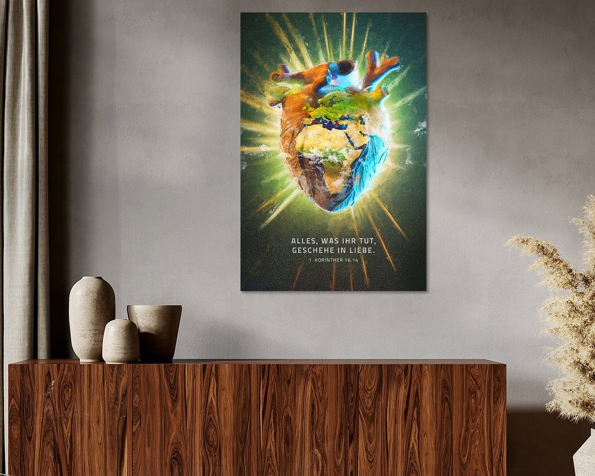 Example of the artwork in a room