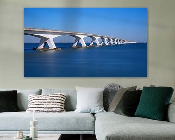 Zeelandbrug in de zon, Nederland van Adelheid Smitt