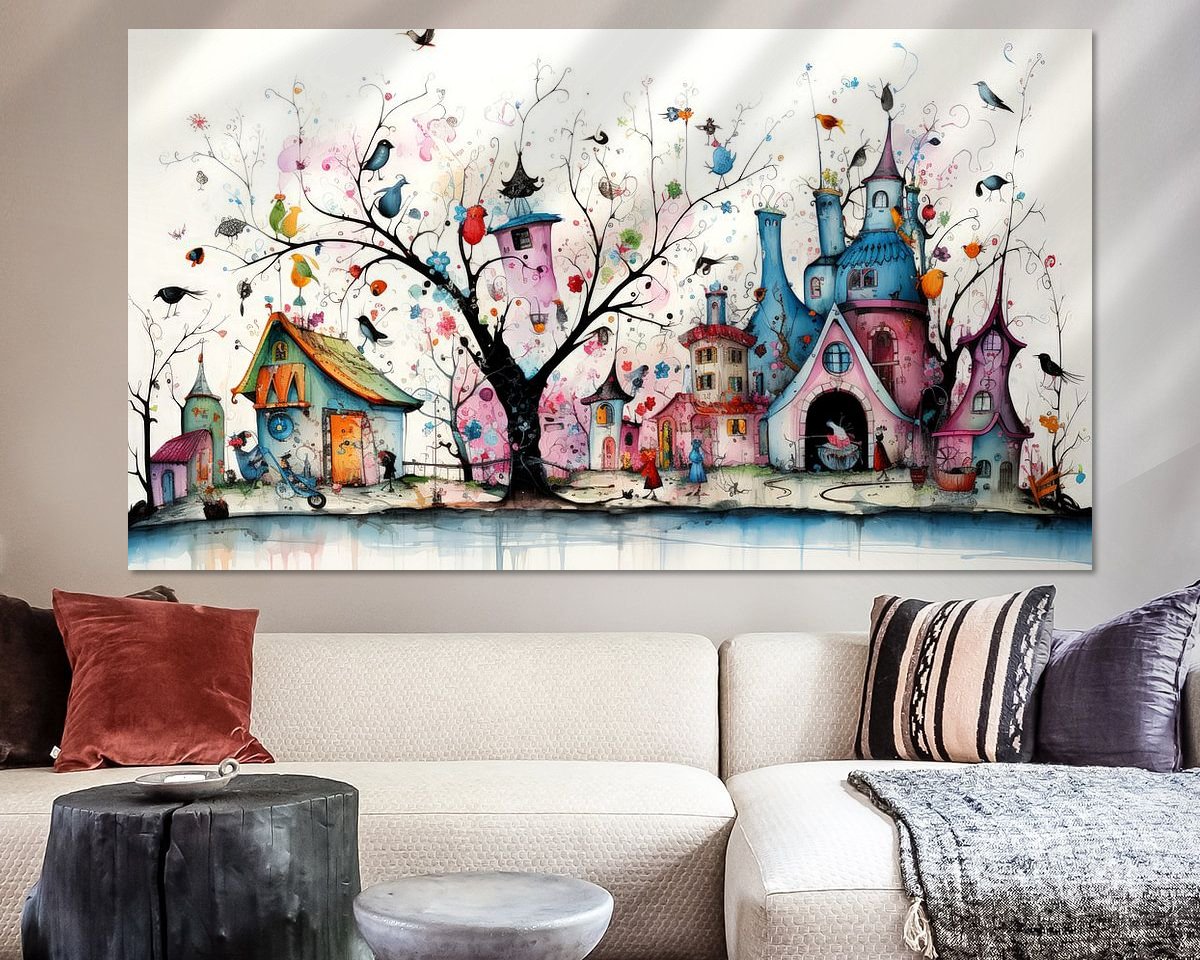 Example of the artwork in a room