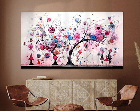 Example of the artwork in a room