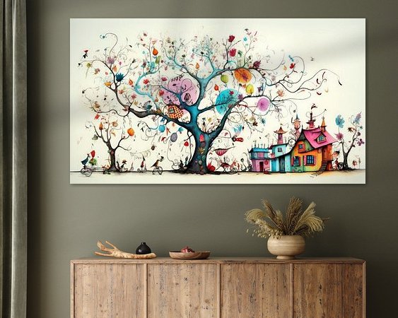 Example of the artwork in a room